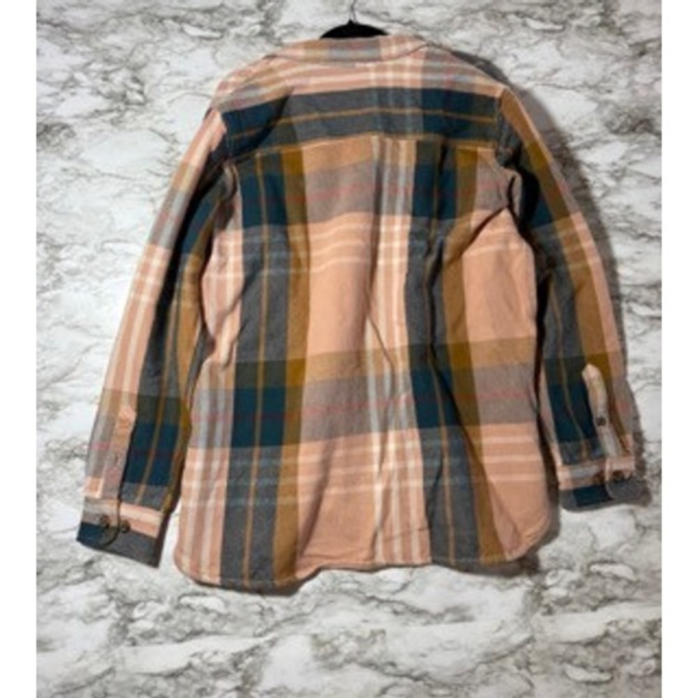 Carhartt Womens Loose Fit Heavyweight Twill Plaid Long Sleeve Shirt - Picture 5 of 6